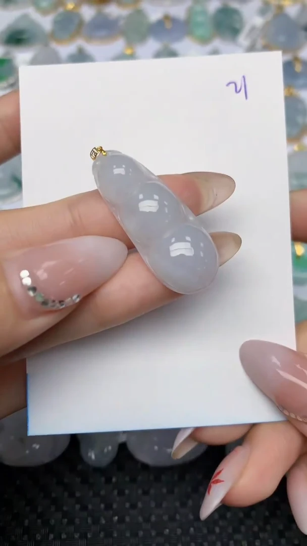 【闪购商品】翡翠颈饰18K金镶嵌天然翡翠A货 21