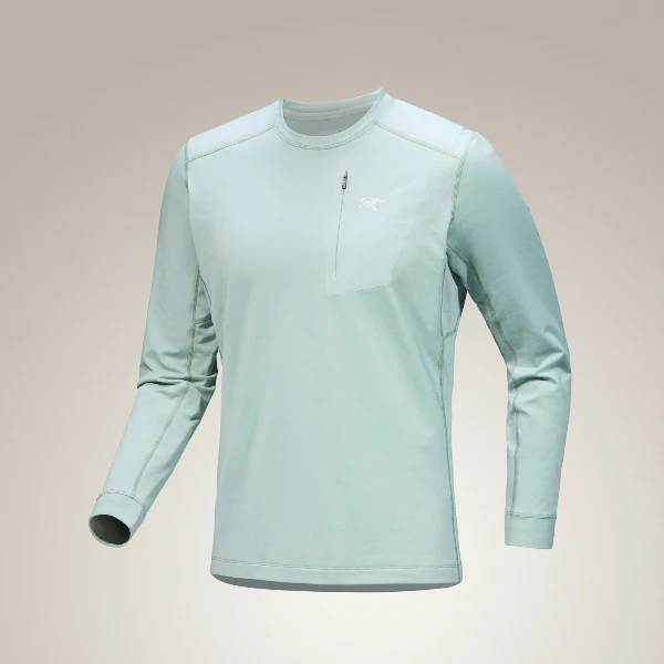 【始祖鸟正品】RHO LT ZIP NECK男款户外运动微抓绒保暖拉链衫秋衣