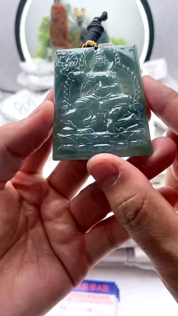 【闪购商品】翡翠颈饰未镶嵌普贤【品质一般能接受再拍】