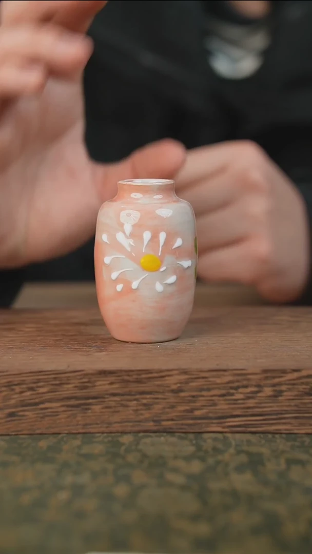摆件泥垚手作 景德镇手工手绘器物