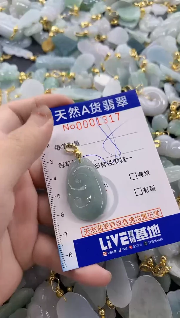 颈饰未镶嵌翡翠天然A货翡翠
