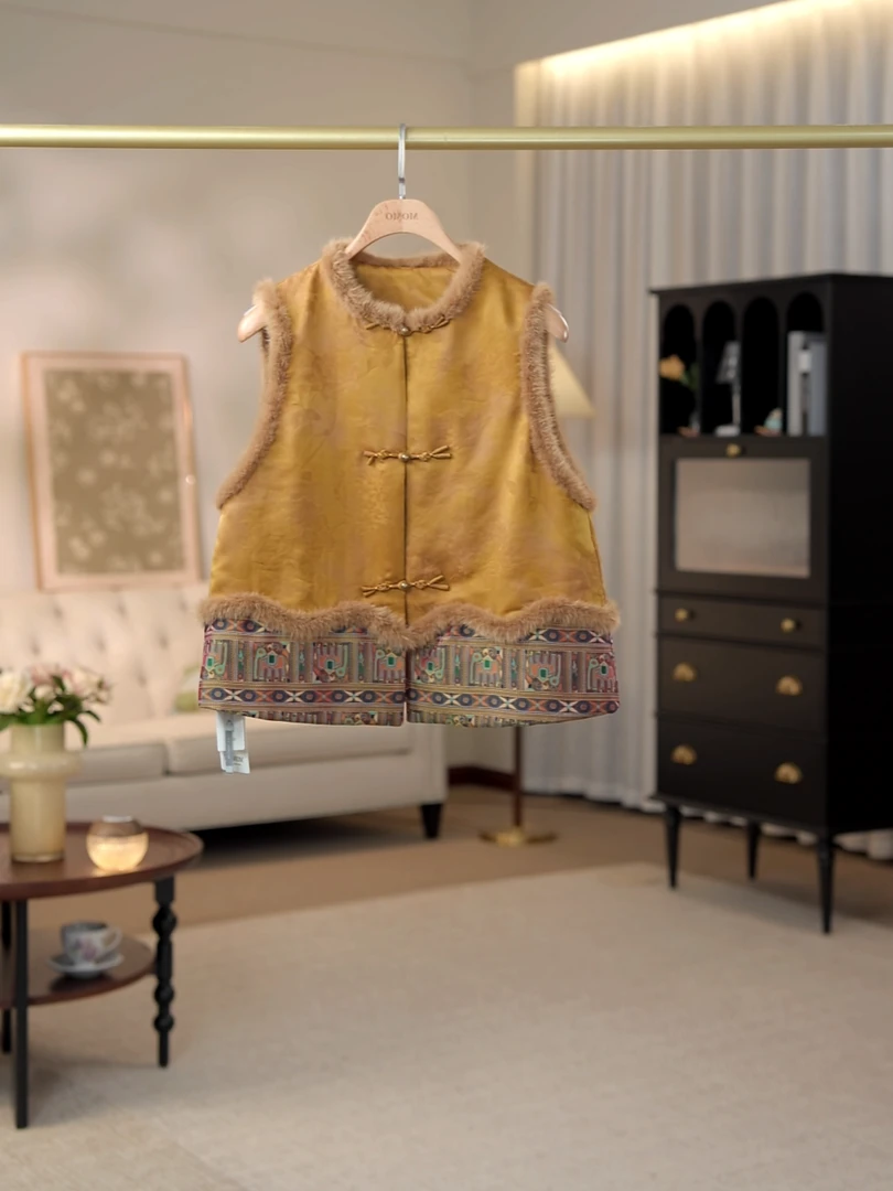 门店赏析-”新中式马甲“水貂绒轻国风马甲系列