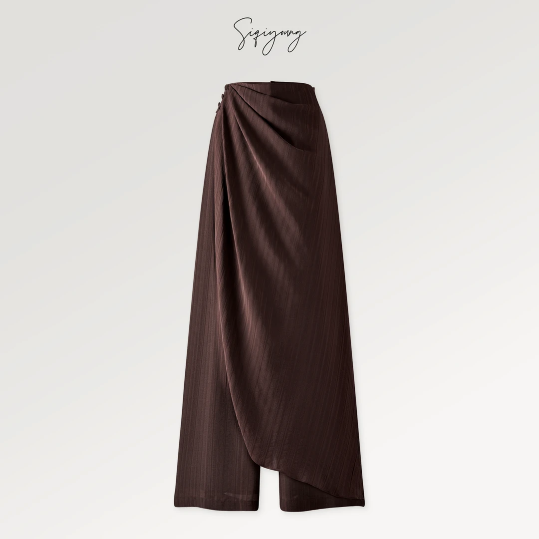 SIQIYOUNG【Maggie精选】永遇乐-乌木色裙裤