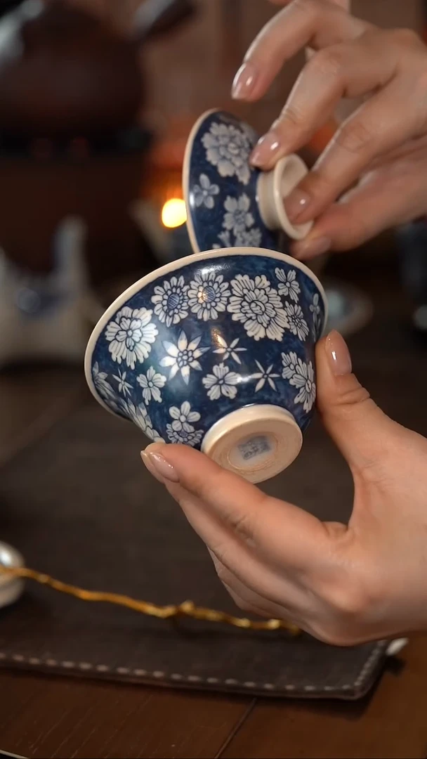 【闪购商品】霖松堂 万花 聚源盖碗
