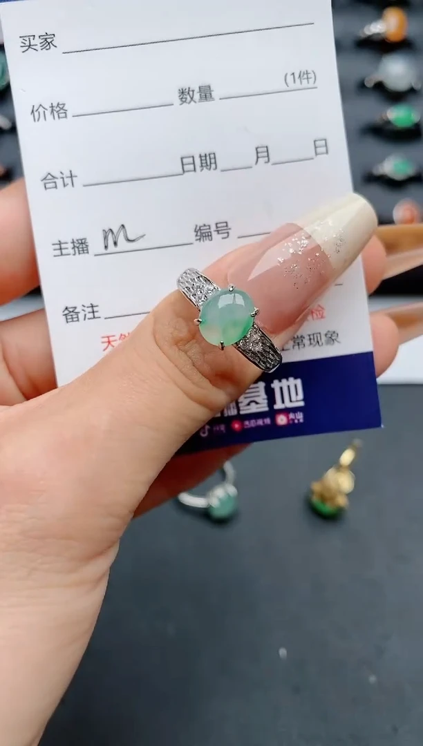 【闪购商品】翡翠戒指银S925镶嵌........