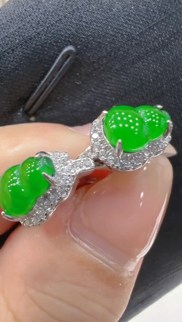 翡翠银S925镶嵌耳饰多样性团购发一件