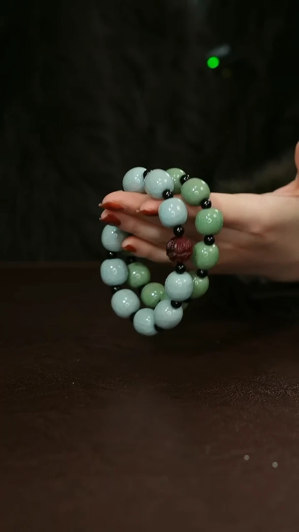 摆件瓷汝宋汝瓷原矿原釉 汝瓷手链