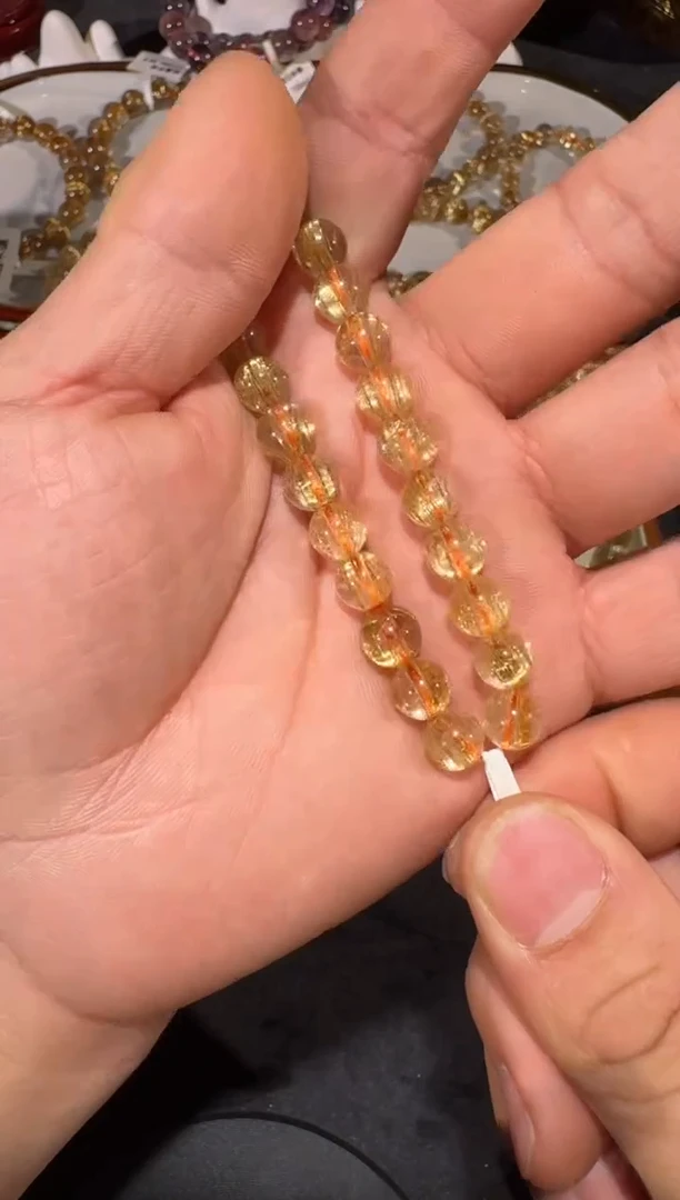 未镶嵌手串发晶SJ-489金发晶