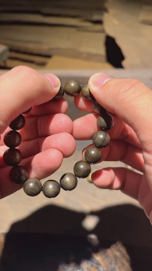 【闪购商品】金丝楠手串/手链乌木金丝楠木1.2手串单圈常规款