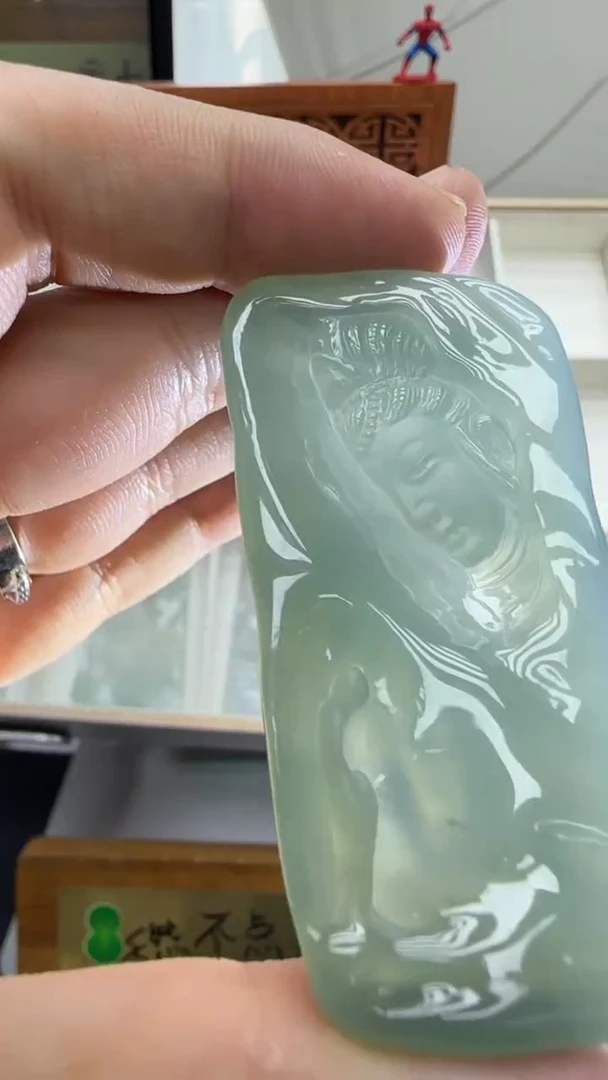 【闪购商品】翡翠挂件未镶嵌国雕谢林工（定制退货扣1000元）