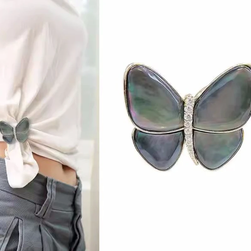 衣角打结扣T恤衬衣下摆固定飘带丝巾装饰扣