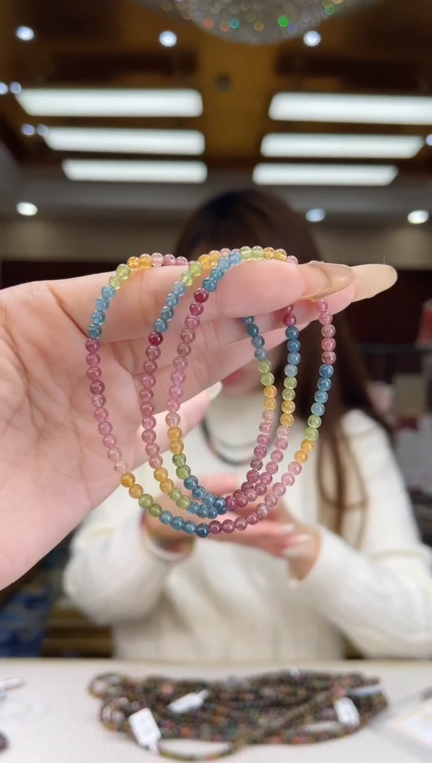 【闪购商品】碧玺/未镶嵌3mm+碧玺多圈多样性发货26