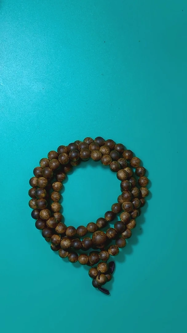 【闪购商品】沉香手串芽庄白棋楠8mm圆珠多圈250203