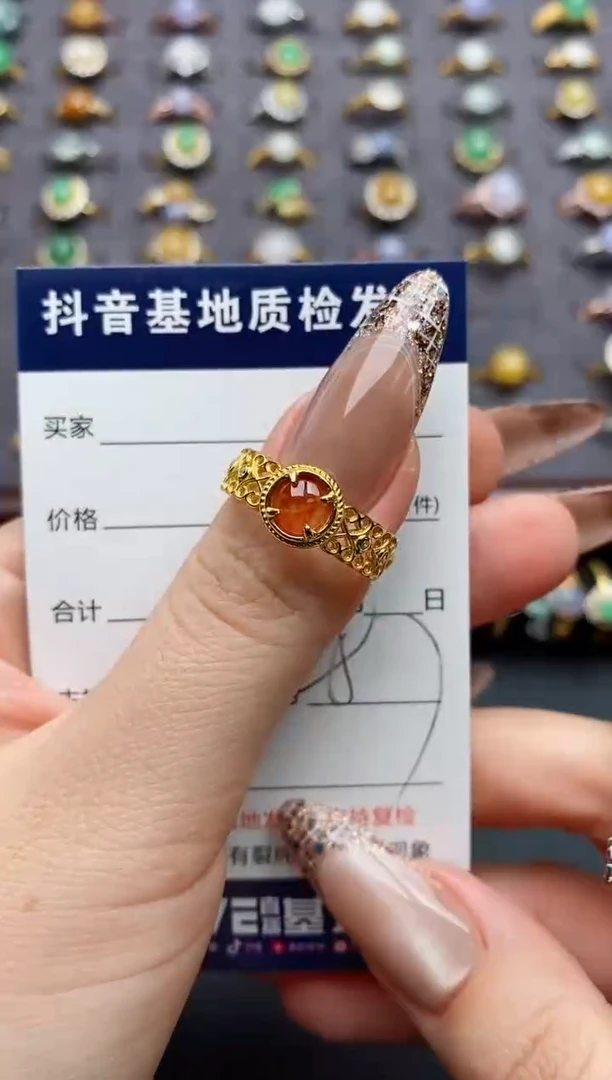 银S925镶嵌戒指翡翠忽**夏.....