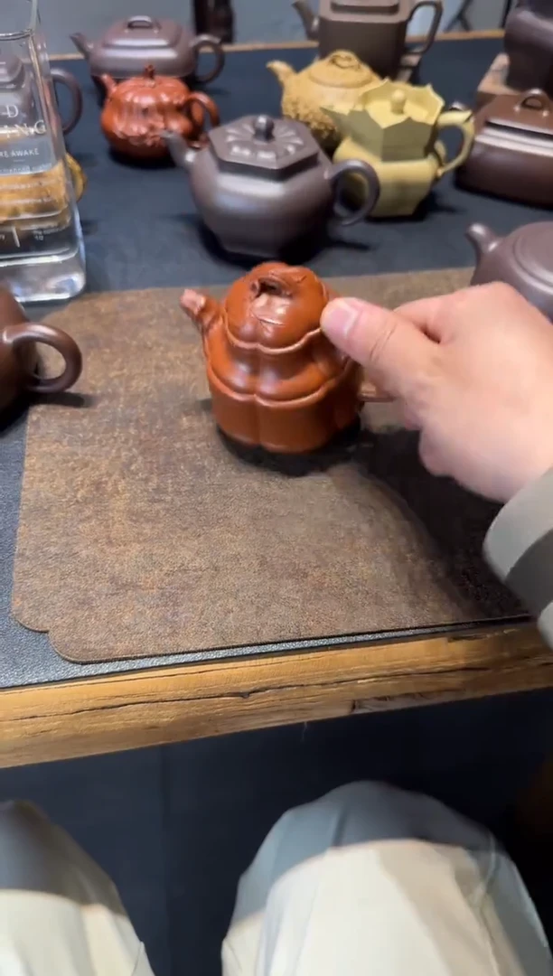 茶壶紫砂水**起海棠竹鼎