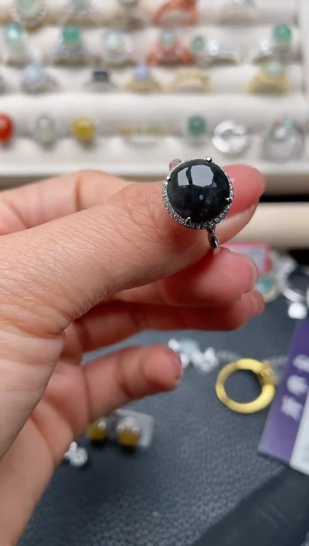 【闪购商品】翡翠戒指银S925镶嵌2222222222  10