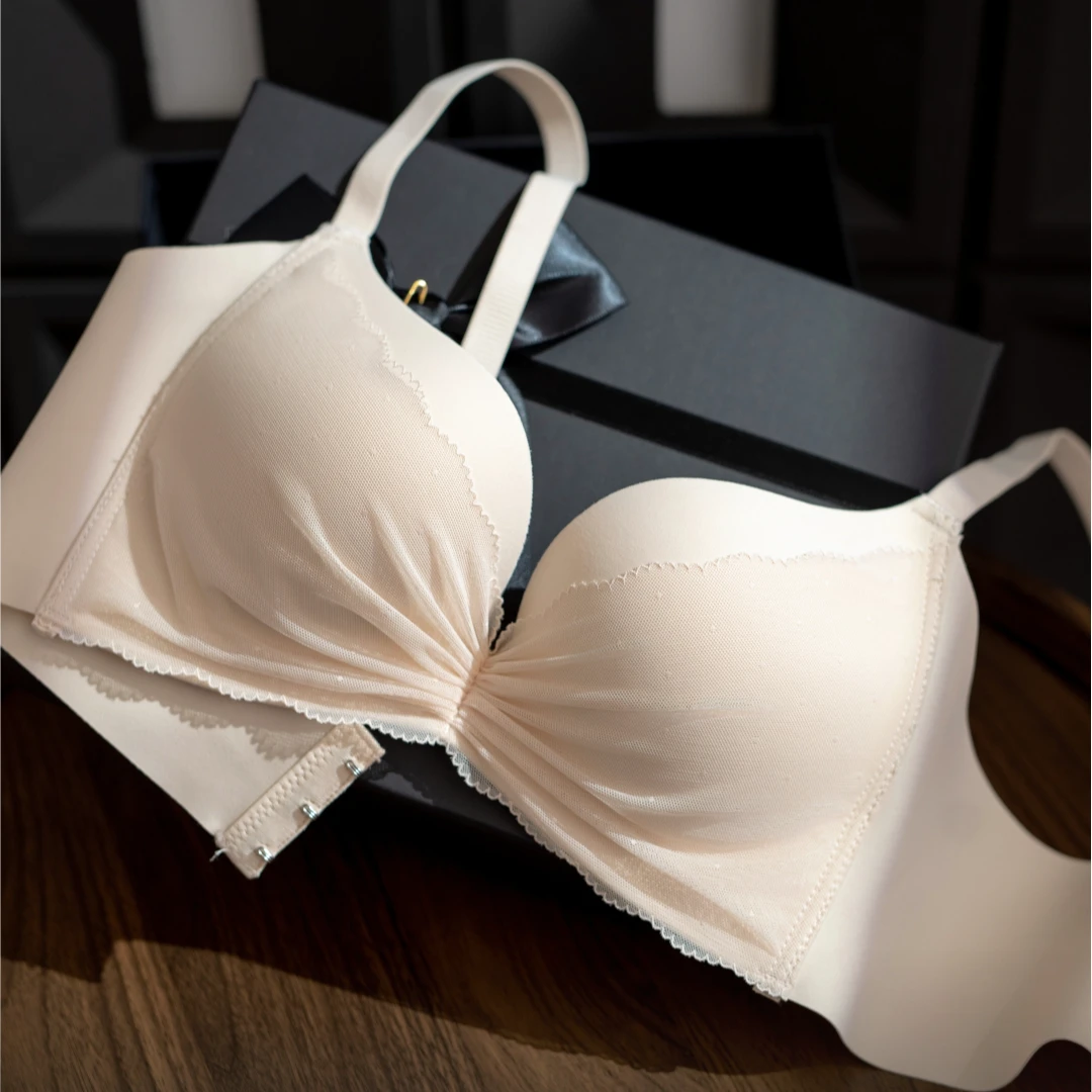 【小胸显大】K25轻网纱手掌承托聚拢内衣