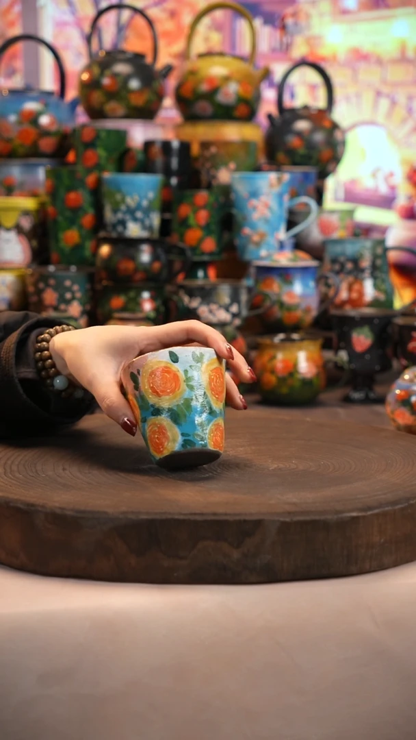 油画   釉下彩   杯子