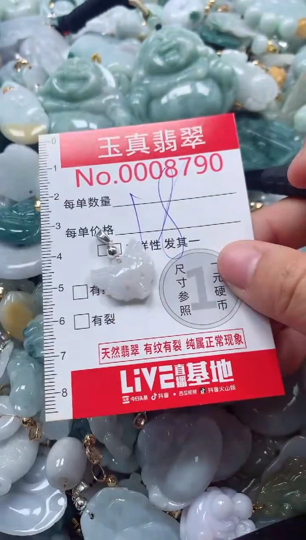 吊坠(不含链)未镶嵌翡翠8790