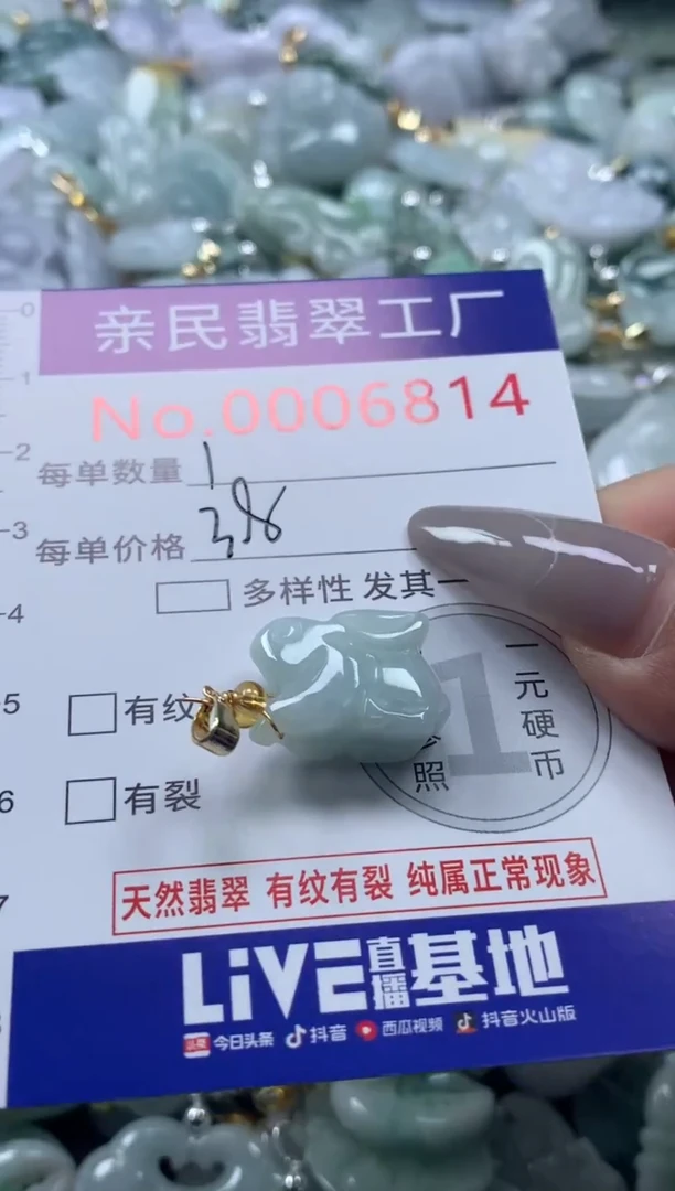 颈饰未镶嵌翡翠6814