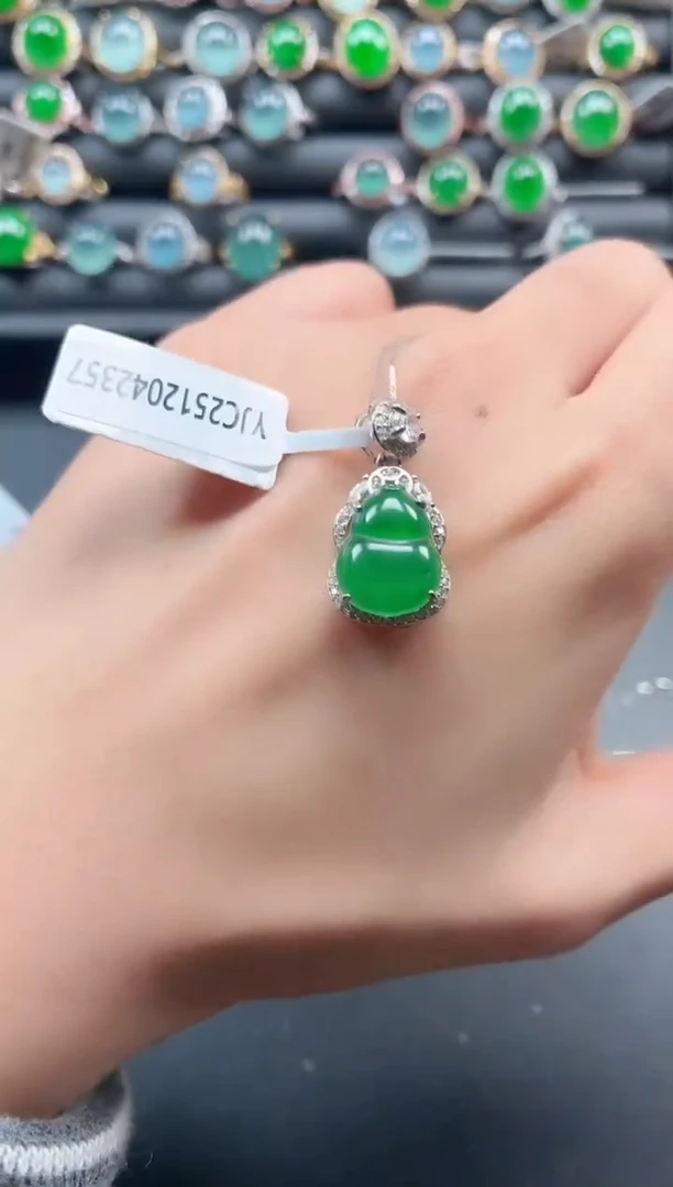 银S925镶嵌戒指翡翠11111