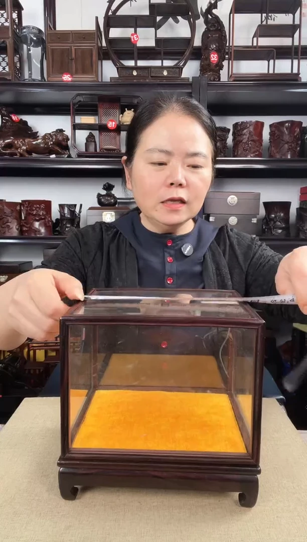 木玻璃罩2老李红木工艺品