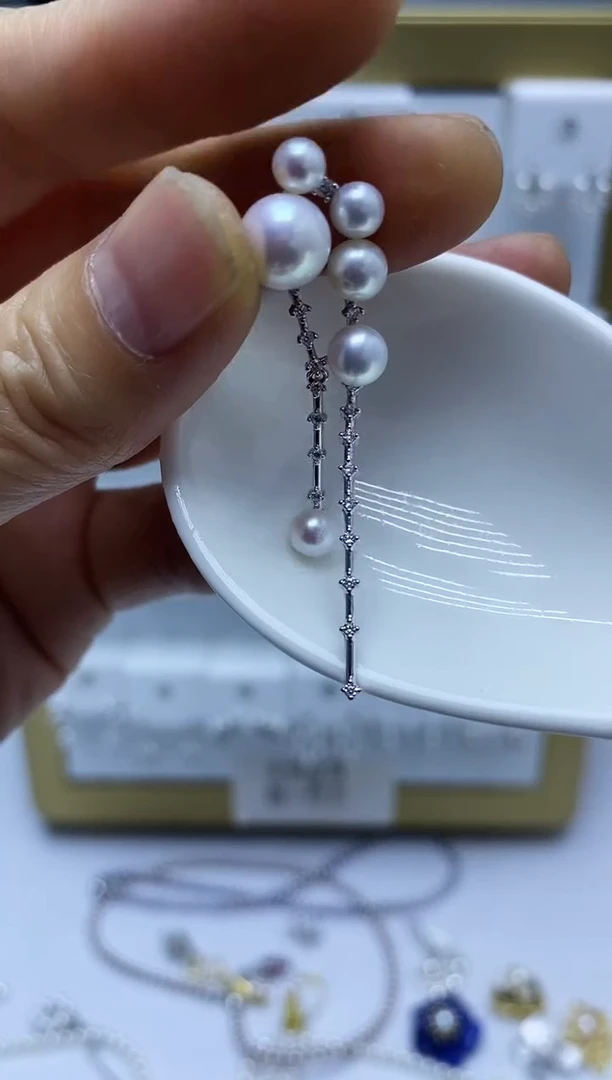 颈饰银S925镶嵌淡水珍珠吊坠