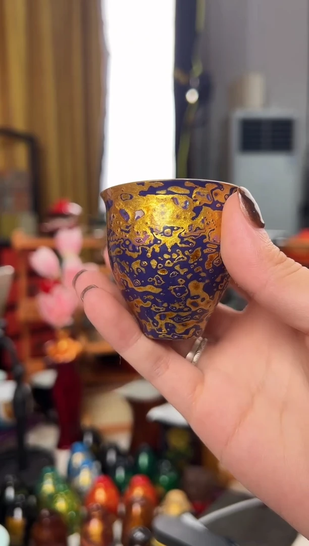 紫金螺钿一口杯-太古大漆