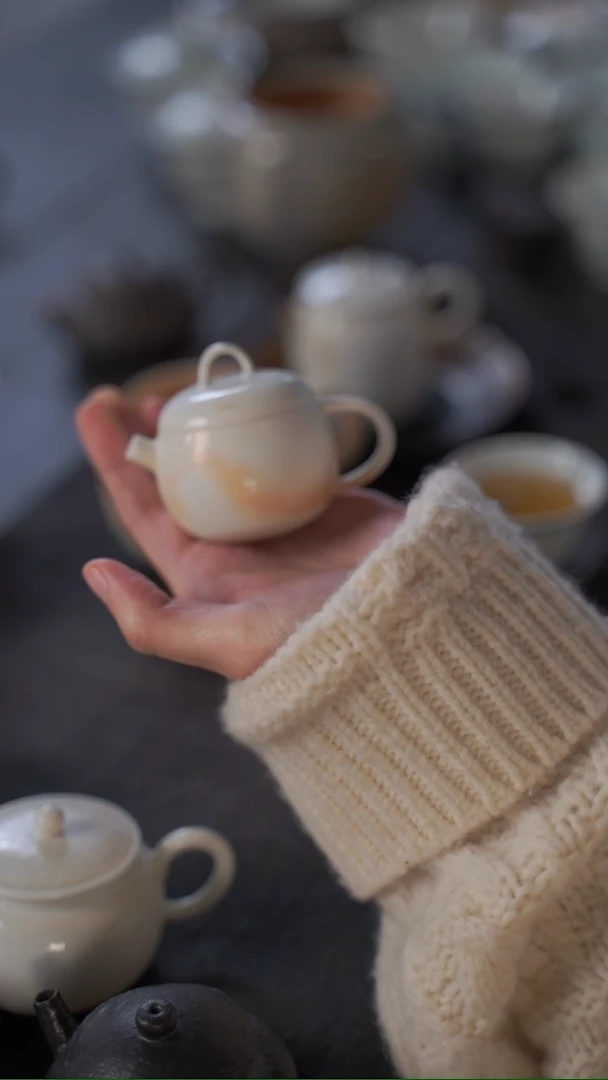 【闪购商品】壶大合小满 小苹果柴烧壶