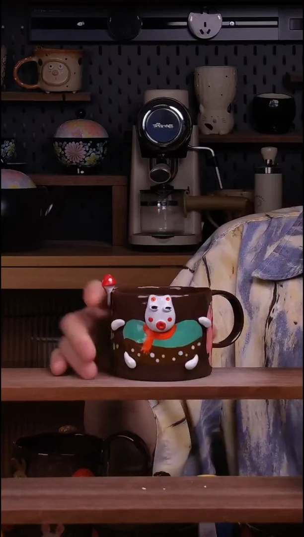 杯子景德镇可爱设计师款陶瓷