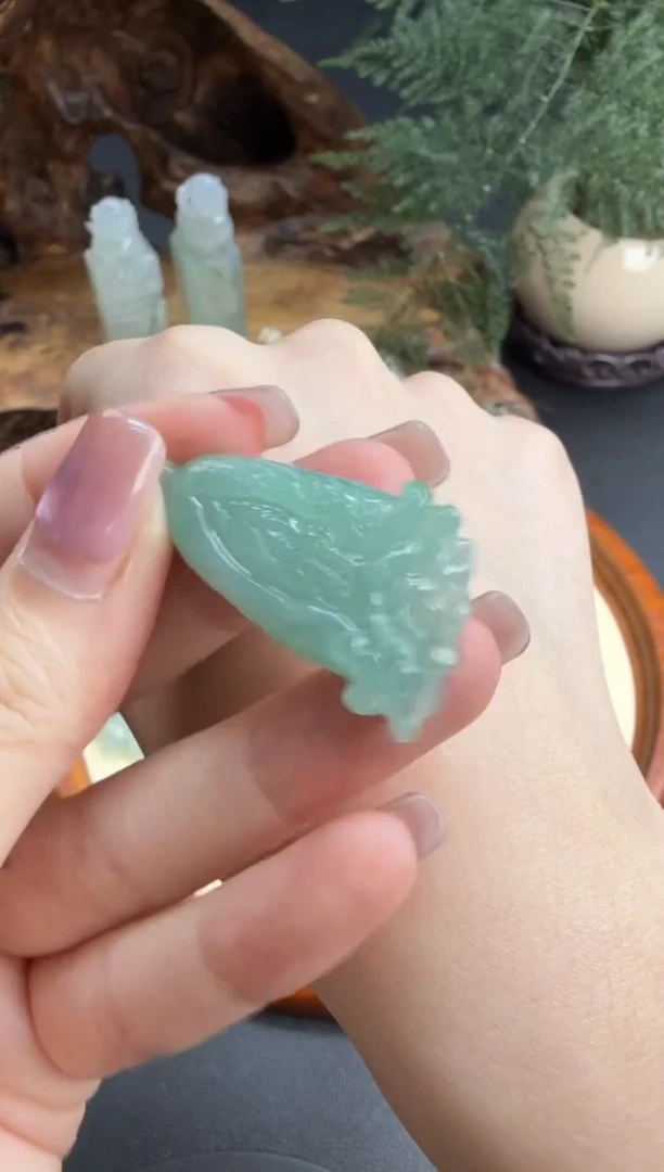 吊坠(不含链)未镶嵌翡翠翡翠饰品-23