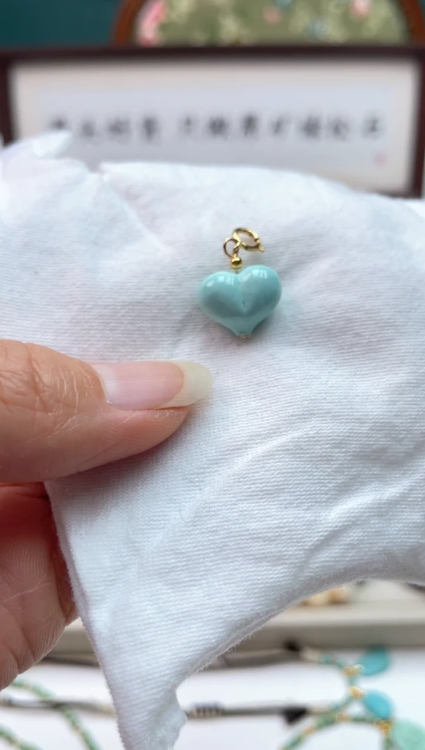 银S925镶嵌绿松石珠宝奇石23