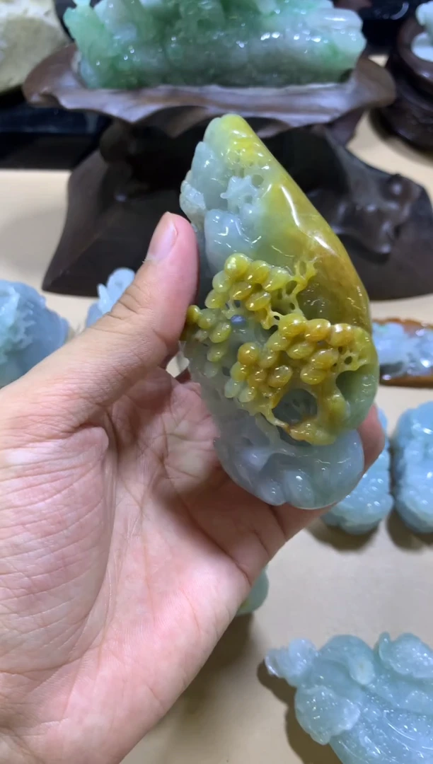 未镶嵌挂件翡翠用****3翡翠摆件