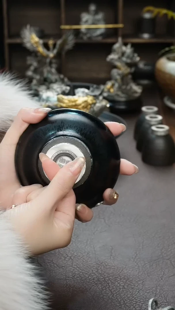 【闪购商品】境秋建盏主人杯高定