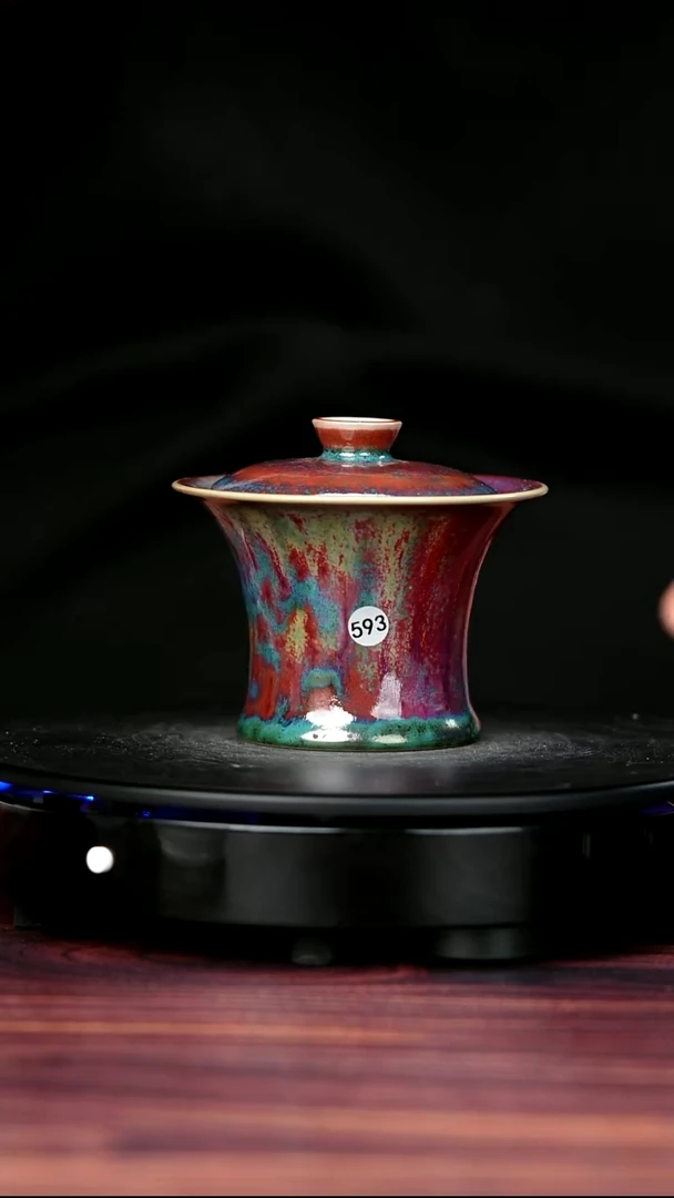 其他钧瓷593#盼龙窑一级品原矿钧瓷盖碗