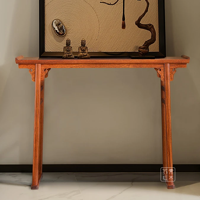【收藏级】缅花一块玉翘头案