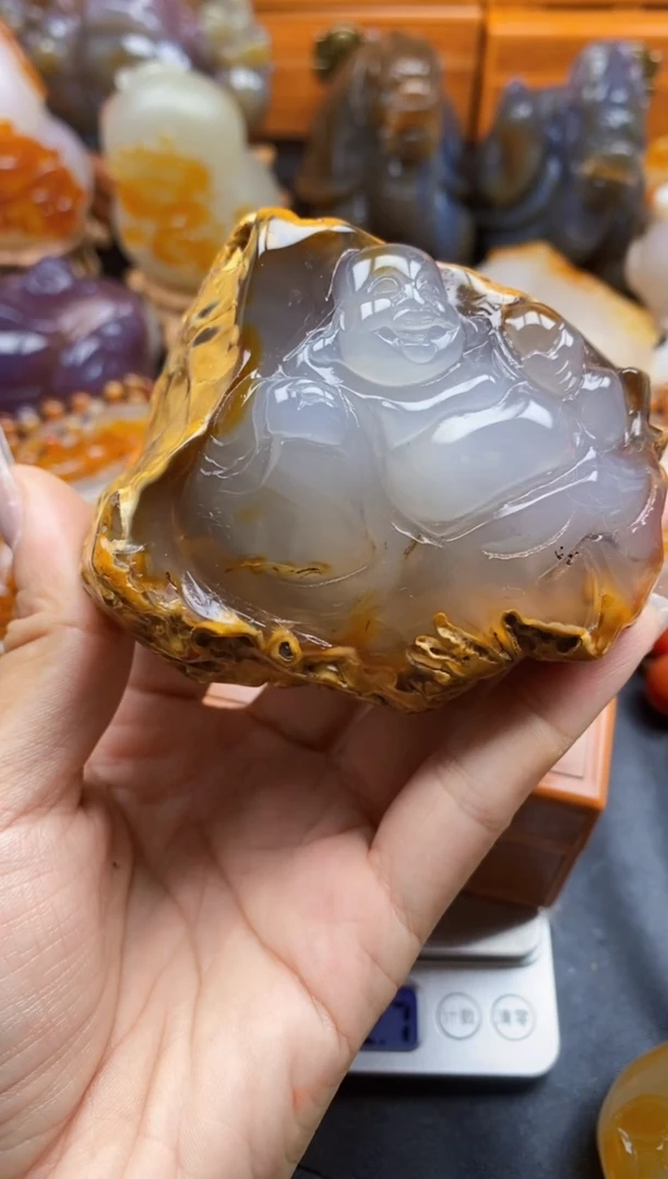玛瑙/玉髓挂件未镶嵌天****！ll