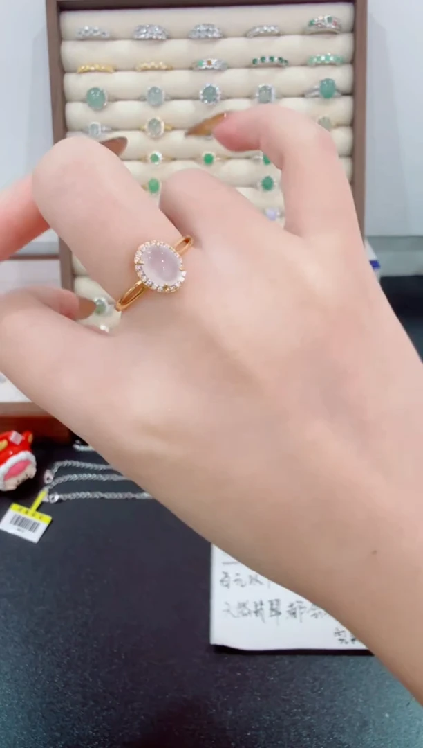 银S925镶嵌戒指翡翠149