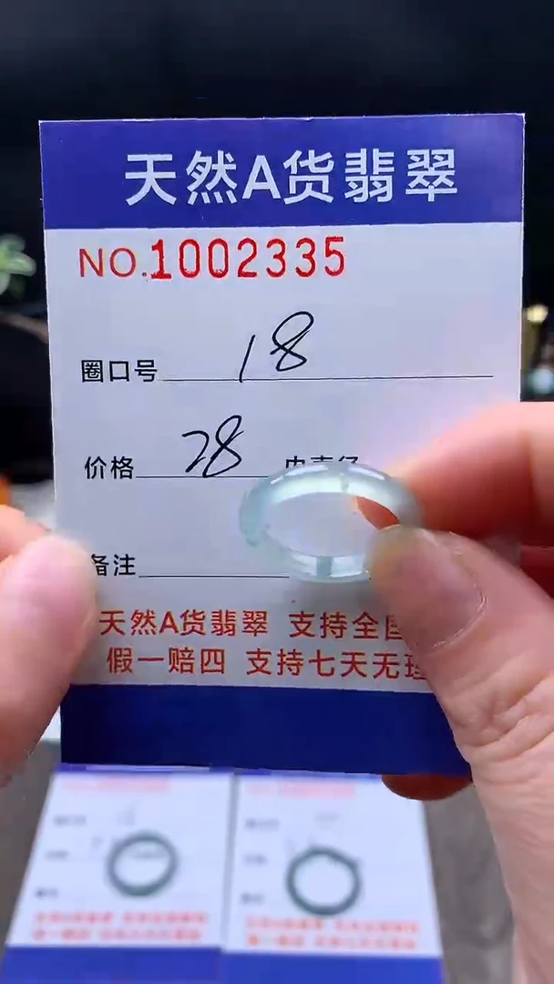 未镶嵌戒指翡翠18#
