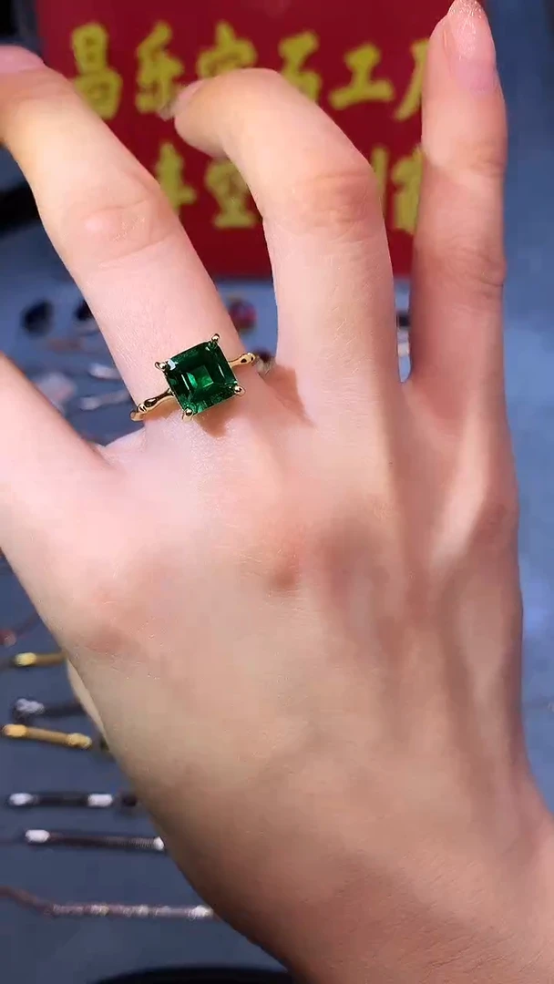 【闪购商品】透辉石戒指银S925镶嵌111111