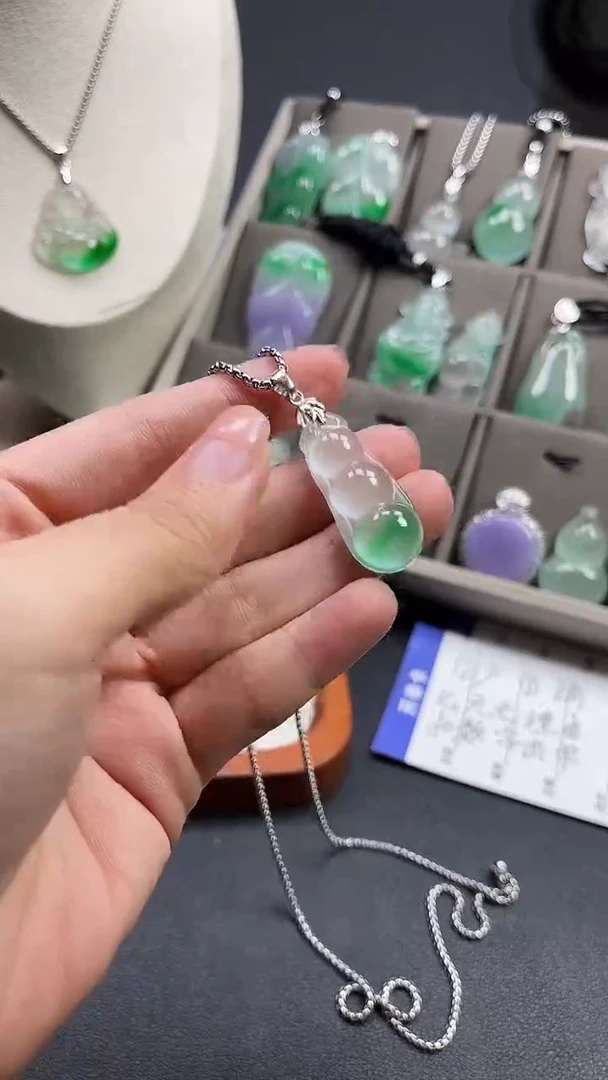 颈饰未镶嵌翡翠  所见即所得 一图一物