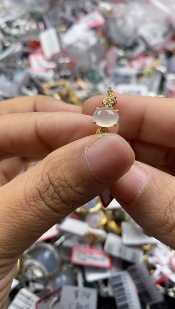 银S925镶嵌戒指翡翠555           2