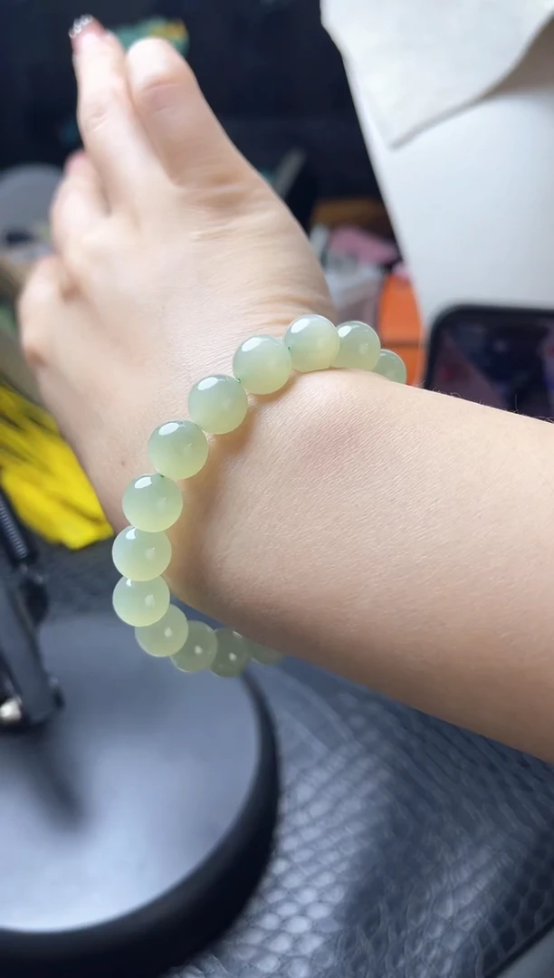 【闪购商品】和田玉手串未镶嵌10mm左右晴水