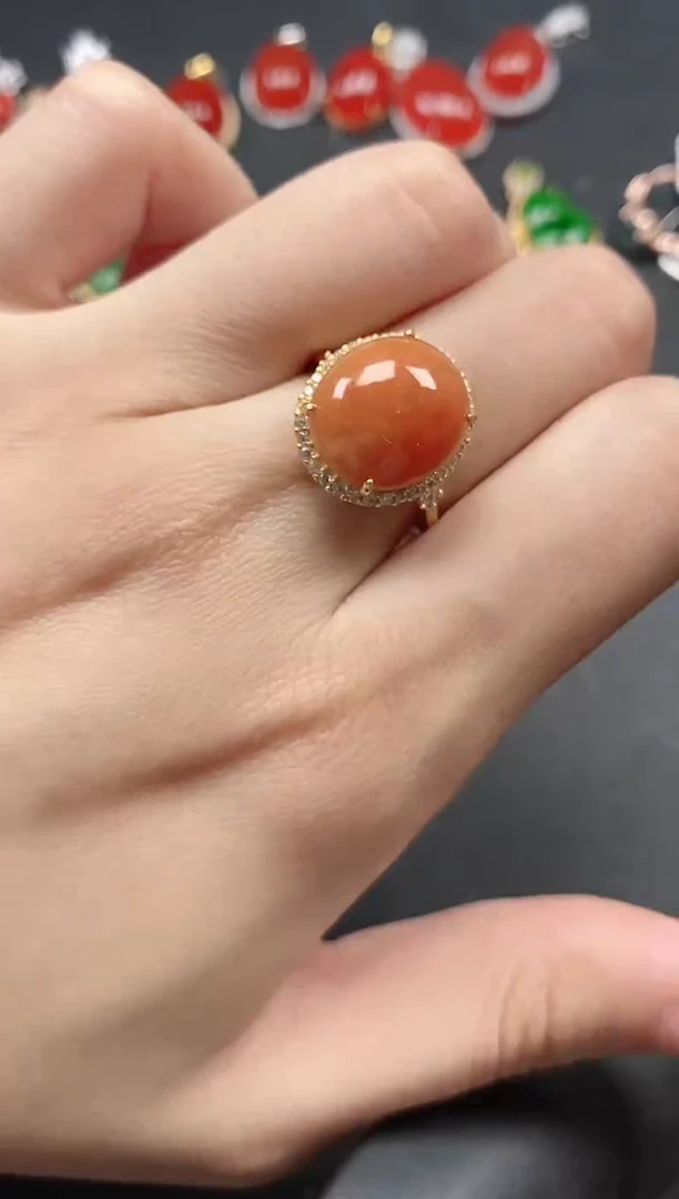 银S925镶嵌戒指翡翠51151