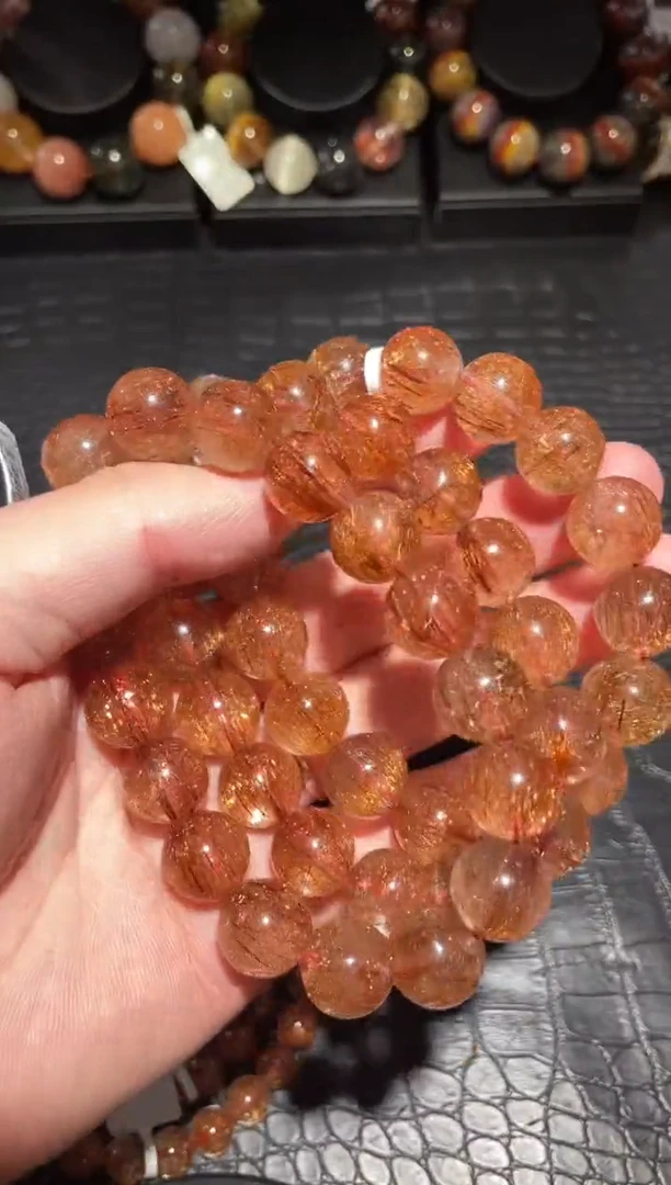 【闪购商品】水晶手链未镶嵌单圈发晶A13（多样性发其一）