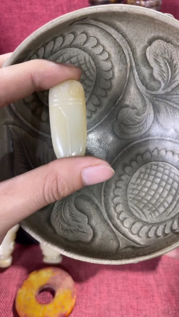 瓷片手工，手绘，陶瓷