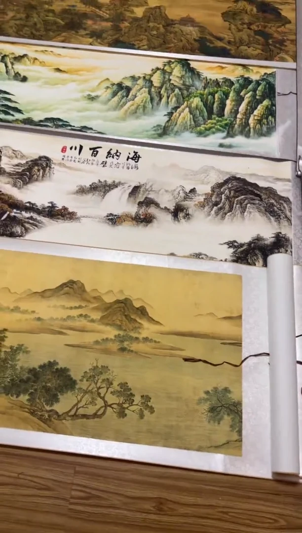 横款湖   山春暖图