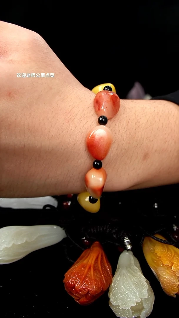 寿山石芙蓉石手串