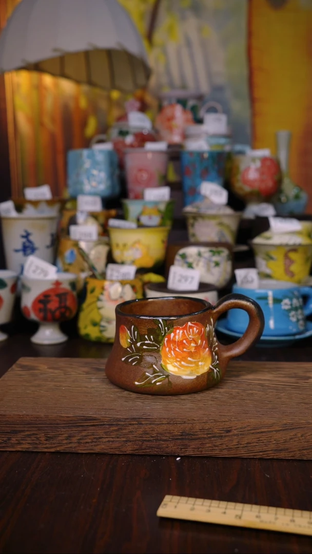摆件泥垚手作 景德镇手工手绘器物