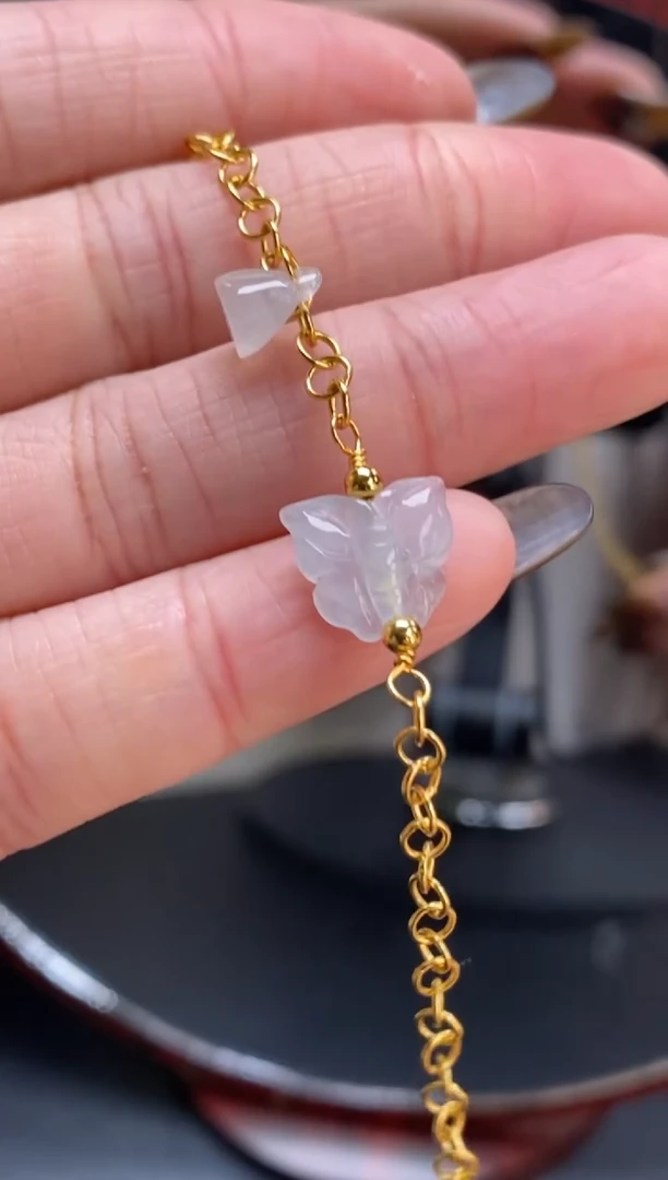 颈饰银S925镶嵌翡翠18074